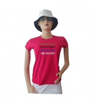 Camiseta roja mujer therapy