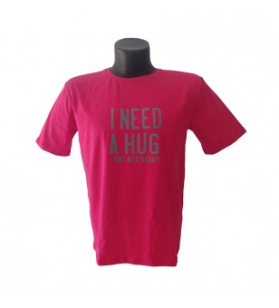 Camiseta hombre roja I need...