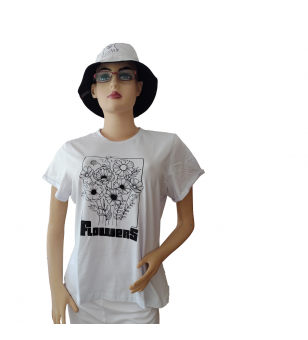 Camiseta mujer, blanca,...