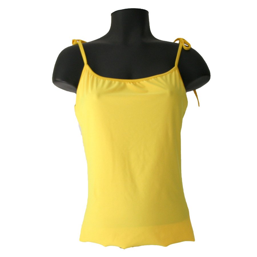 Blusa mujer de tiras color amarillo