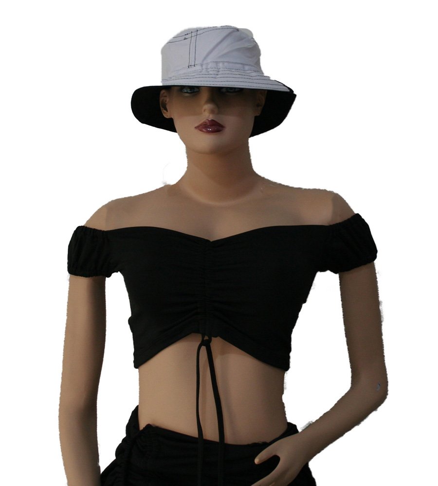 Blusa Mujer Negra Corta